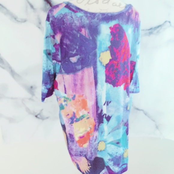Tops - Women’s Plus 4X Azdea Floral Flower Knit Tee